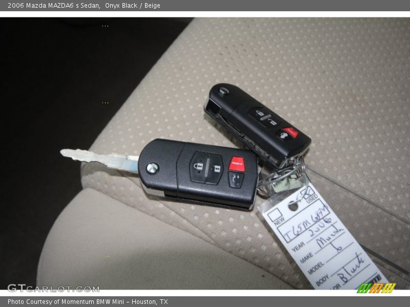 Onyx Black / Beige 2006 Mazda MAZDA6 s Sedan
