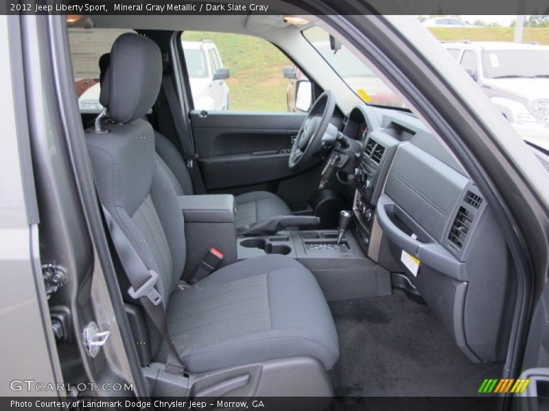 Mineral Gray Metallic / Dark Slate Gray 2012 Jeep Liberty Sport