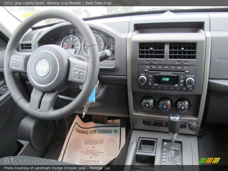 Mineral Gray Metallic / Dark Slate Gray 2012 Jeep Liberty Sport