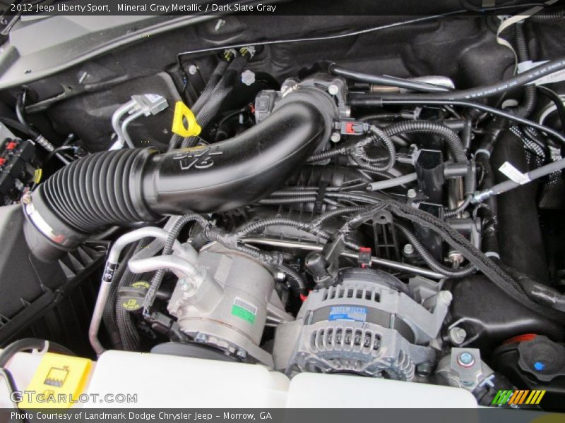 Mineral Gray Metallic / Dark Slate Gray 2012 Jeep Liberty Sport