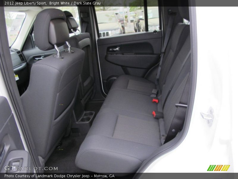 Bright White / Dark Slate Gray 2012 Jeep Liberty Sport