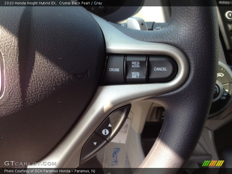 Crystal Black Pearl / Gray 2010 Honda Insight Hybrid EX
