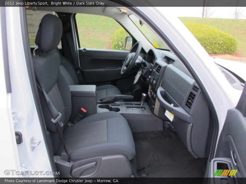 Bright White / Dark Slate Gray 2012 Jeep Liberty Sport