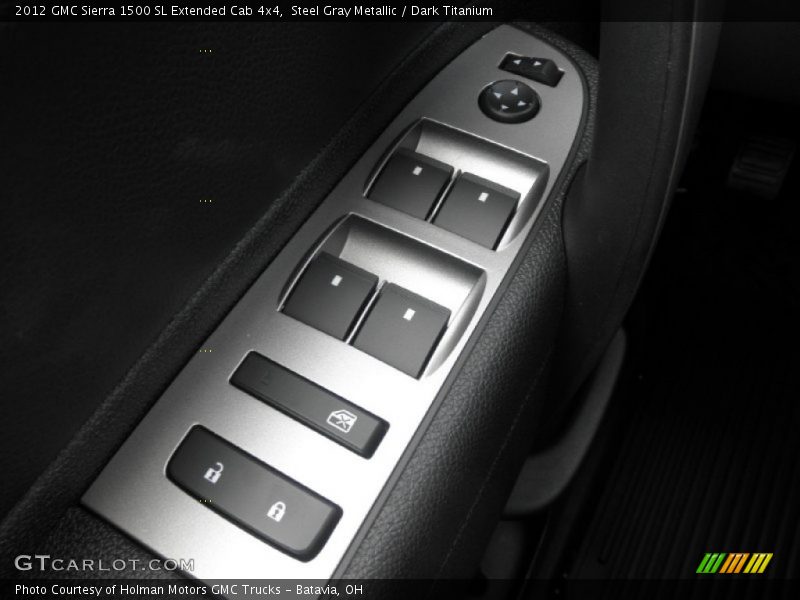Steel Gray Metallic / Dark Titanium 2012 GMC Sierra 1500 SL Extended Cab 4x4