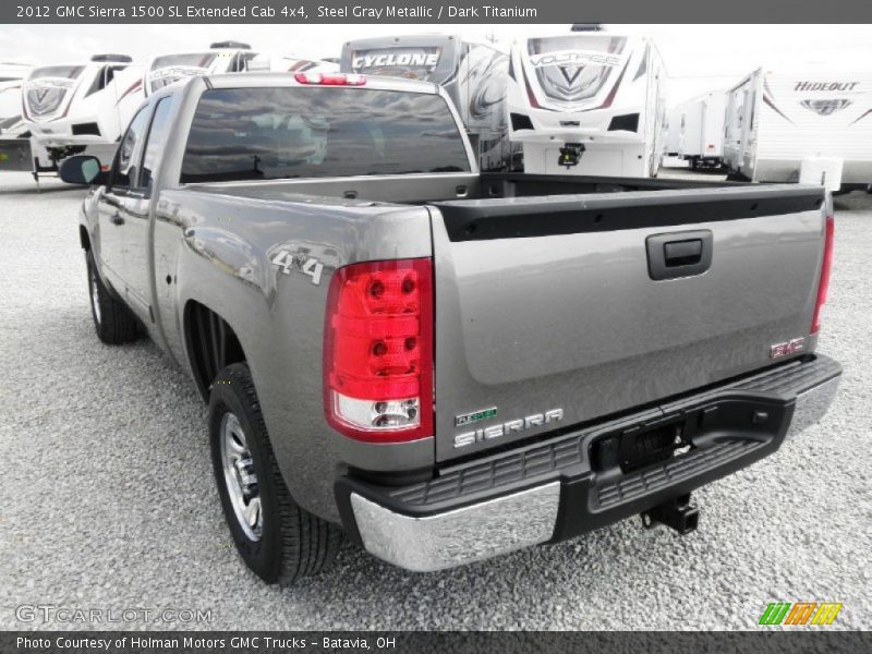 Steel Gray Metallic / Dark Titanium 2012 GMC Sierra 1500 SL Extended Cab 4x4