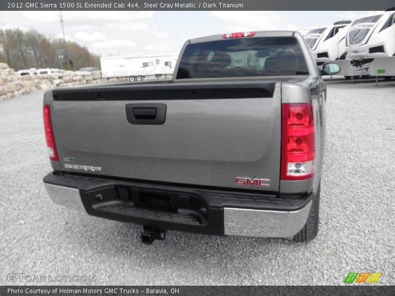 Steel Gray Metallic / Dark Titanium 2012 GMC Sierra 1500 SL Extended Cab 4x4