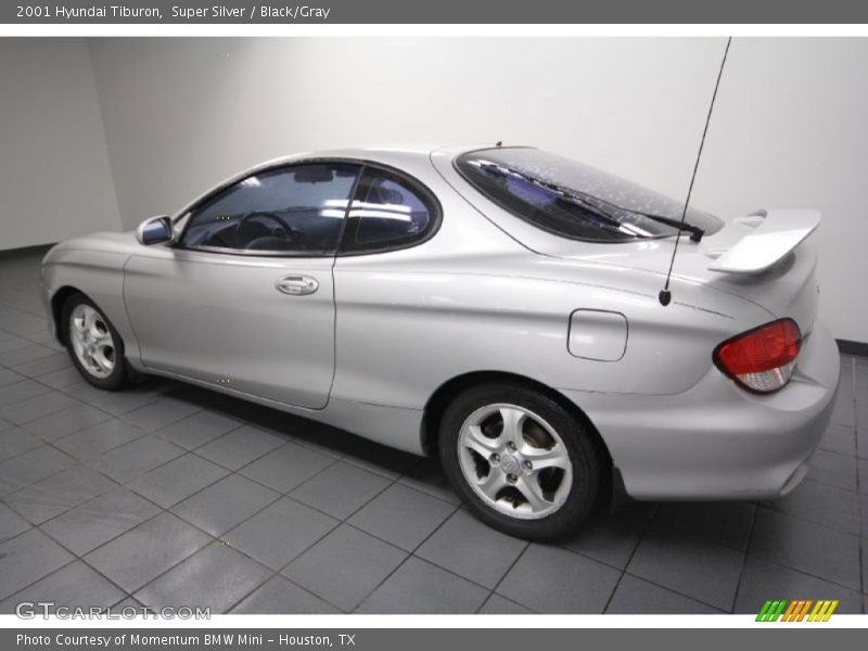 Super Silver / Black/Gray 2001 Hyundai Tiburon