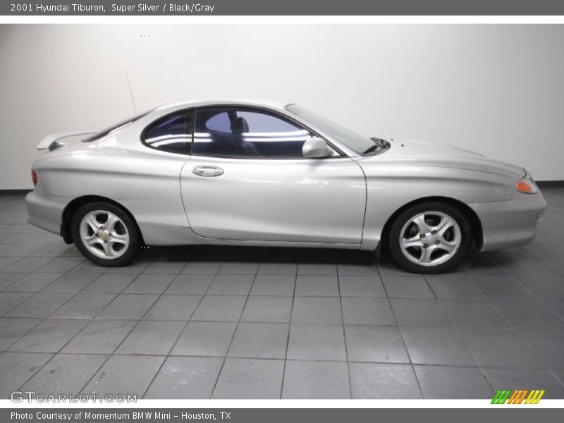 Super Silver / Black/Gray 2001 Hyundai Tiburon