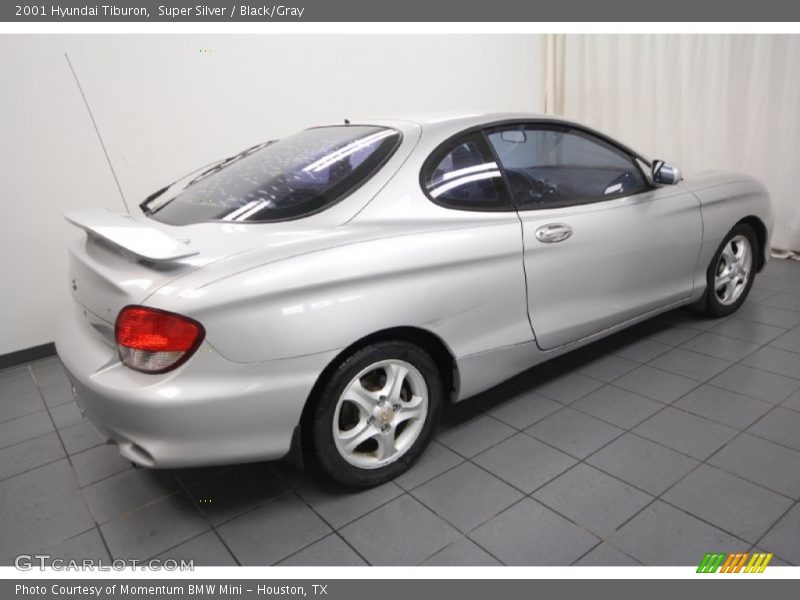 Super Silver / Black/Gray 2001 Hyundai Tiburon