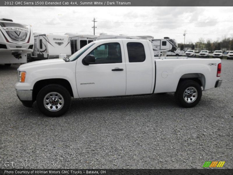 Summit White / Dark Titanium 2012 GMC Sierra 1500 Extended Cab 4x4