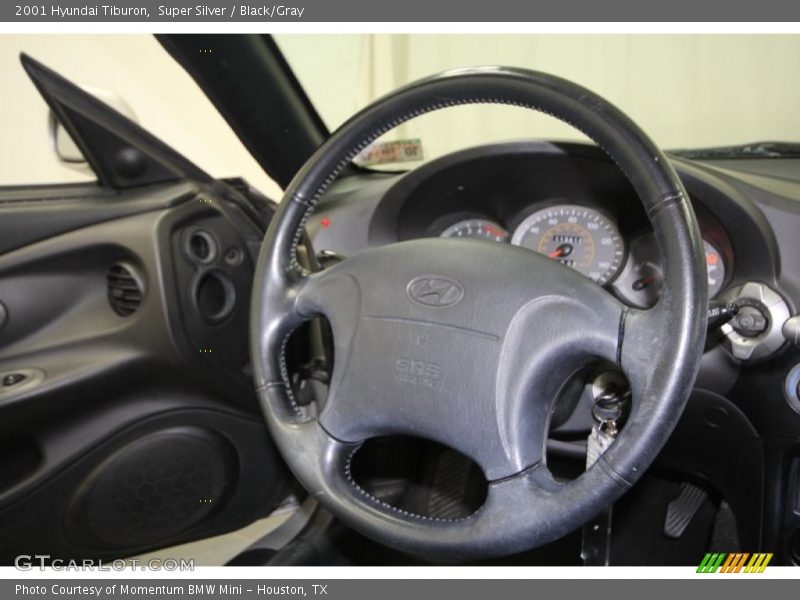 Super Silver / Black/Gray 2001 Hyundai Tiburon