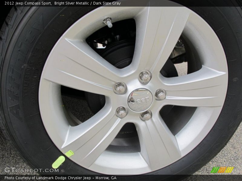 Bright Silver Metallic / Dark Slate Gray 2012 Jeep Compass Sport