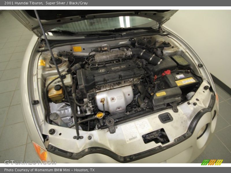 Super Silver / Black/Gray 2001 Hyundai Tiburon