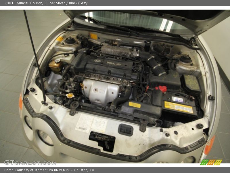 Super Silver / Black/Gray 2001 Hyundai Tiburon