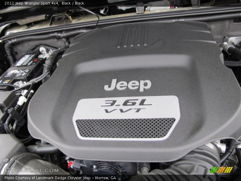  2012 Wrangler Sport 4x4 Engine - 3.6 Liter DOHC 24-Valve VVT Pentastar V6