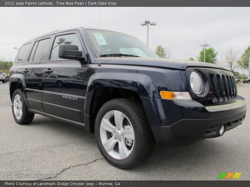 True Blue Pearl / Dark Slate Gray 2012 Jeep Patriot Latitude