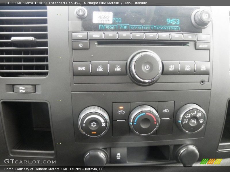 Midnight Blue Metallic / Dark Titanium 2012 GMC Sierra 1500 SL Extended Cab 4x4