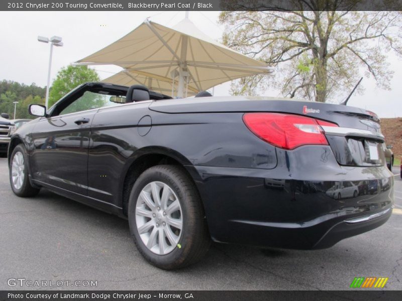 Blackberry Pearl Coat / Black 2012 Chrysler 200 Touring Convertible