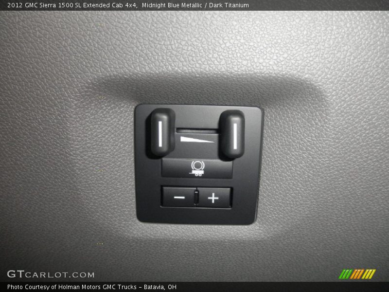 Midnight Blue Metallic / Dark Titanium 2012 GMC Sierra 1500 SL Extended Cab 4x4
