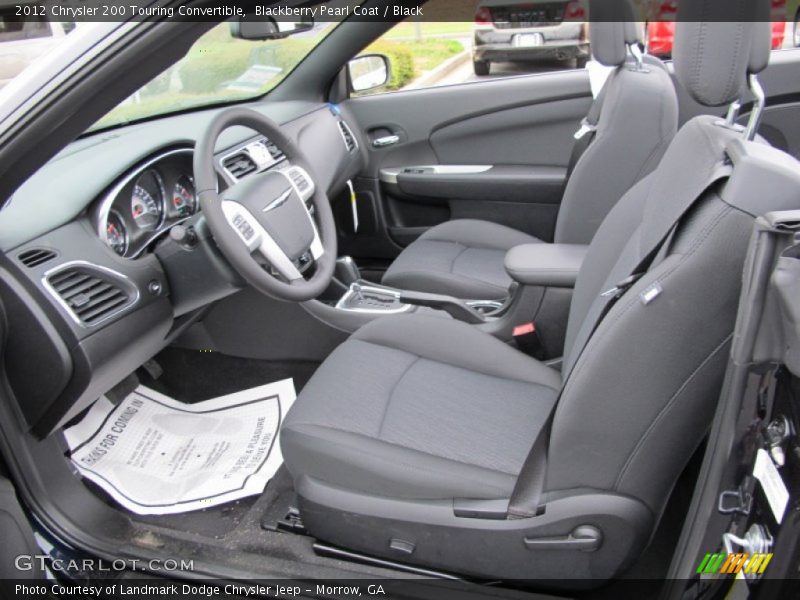  2012 200 Touring Convertible Black Interior