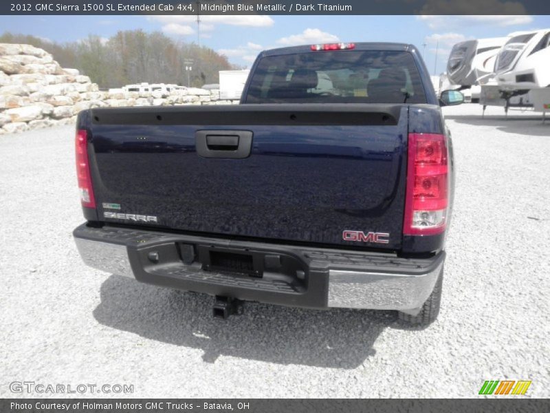 Midnight Blue Metallic / Dark Titanium 2012 GMC Sierra 1500 SL Extended Cab 4x4
