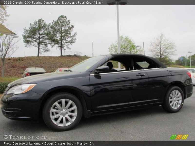 Blackberry Pearl Coat / Black 2012 Chrysler 200 Touring Convertible