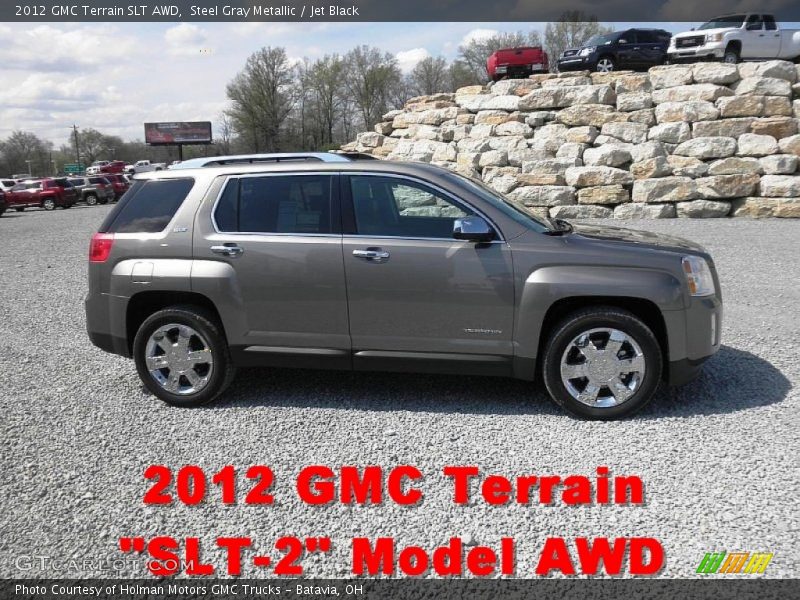 Steel Gray Metallic / Jet Black 2012 GMC Terrain SLT AWD