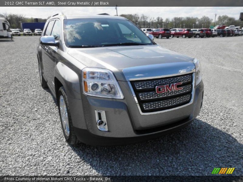 Steel Gray Metallic / Jet Black 2012 GMC Terrain SLT AWD