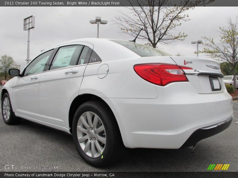 Bright White / Black/Light Frost 2012 Chrysler 200 Touring Sedan