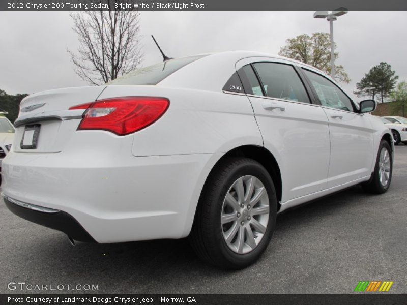 Bright White / Black/Light Frost 2012 Chrysler 200 Touring Sedan