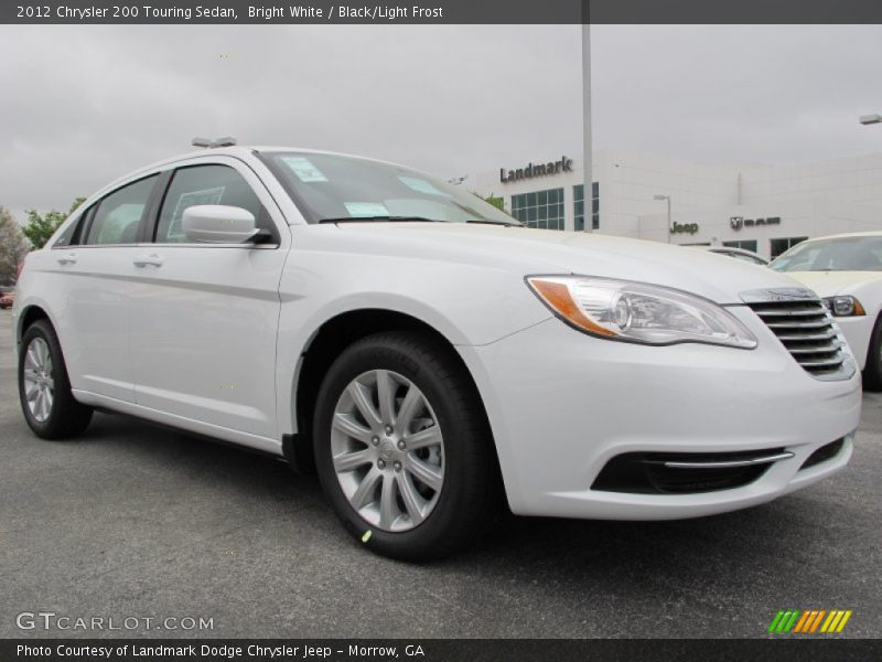 Bright White / Black/Light Frost 2012 Chrysler 200 Touring Sedan
