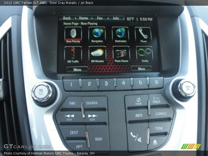 Steel Gray Metallic / Jet Black 2012 GMC Terrain SLT AWD