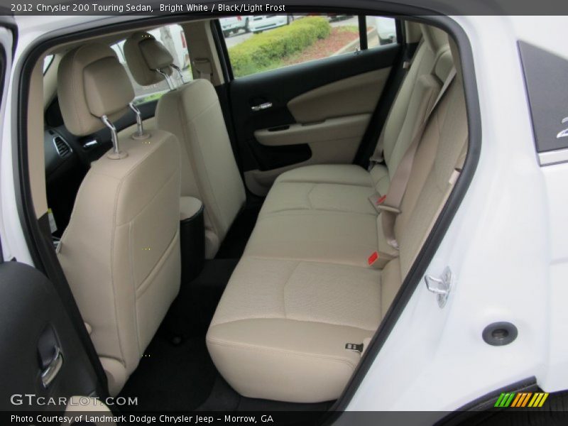 Bright White / Black/Light Frost 2012 Chrysler 200 Touring Sedan