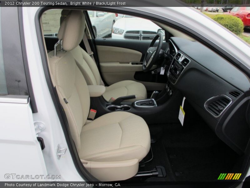 Bright White / Black/Light Frost 2012 Chrysler 200 Touring Sedan