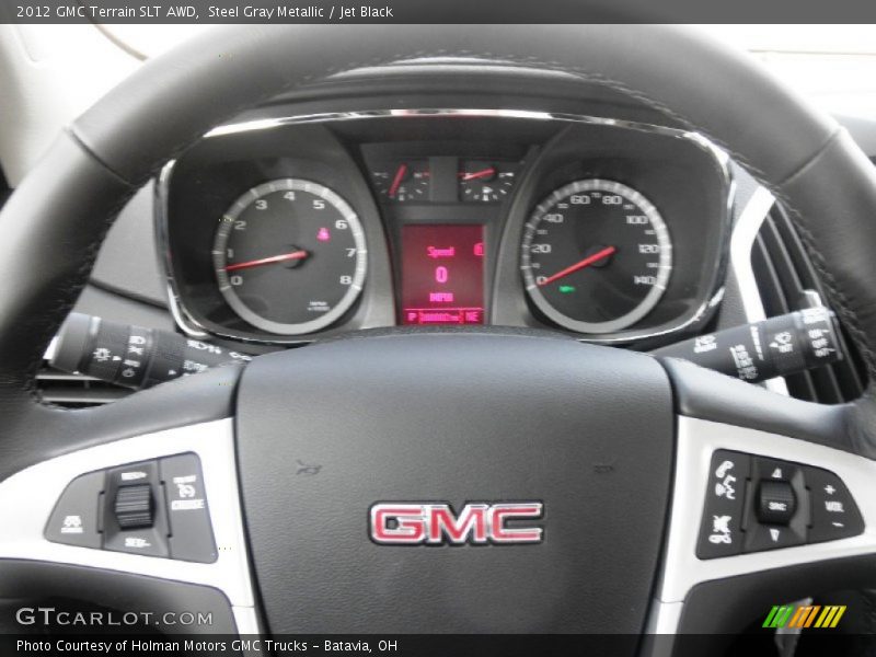 Steel Gray Metallic / Jet Black 2012 GMC Terrain SLT AWD