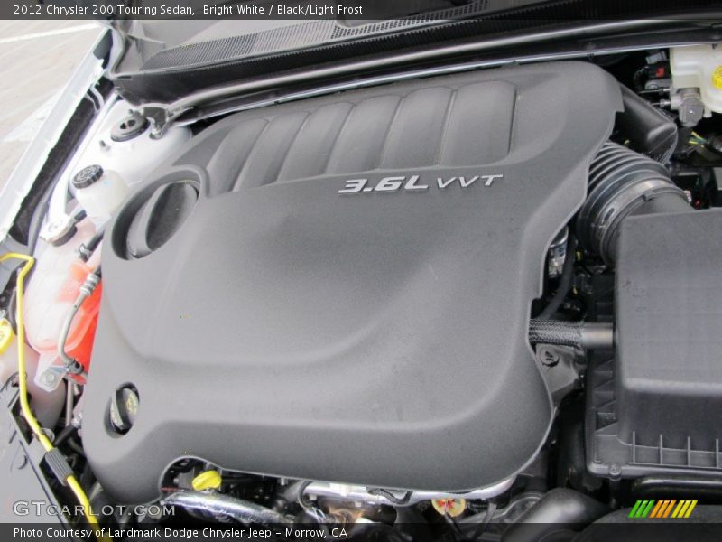 Bright White / Black/Light Frost 2012 Chrysler 200 Touring Sedan