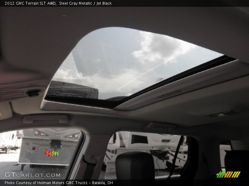 Steel Gray Metallic / Jet Black 2012 GMC Terrain SLT AWD