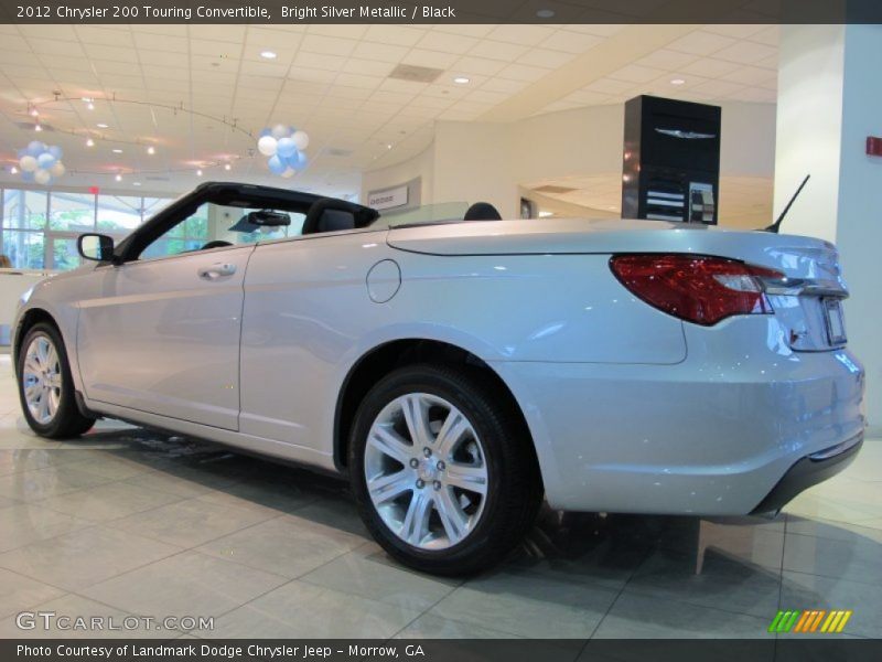 Bright Silver Metallic / Black 2012 Chrysler 200 Touring Convertible