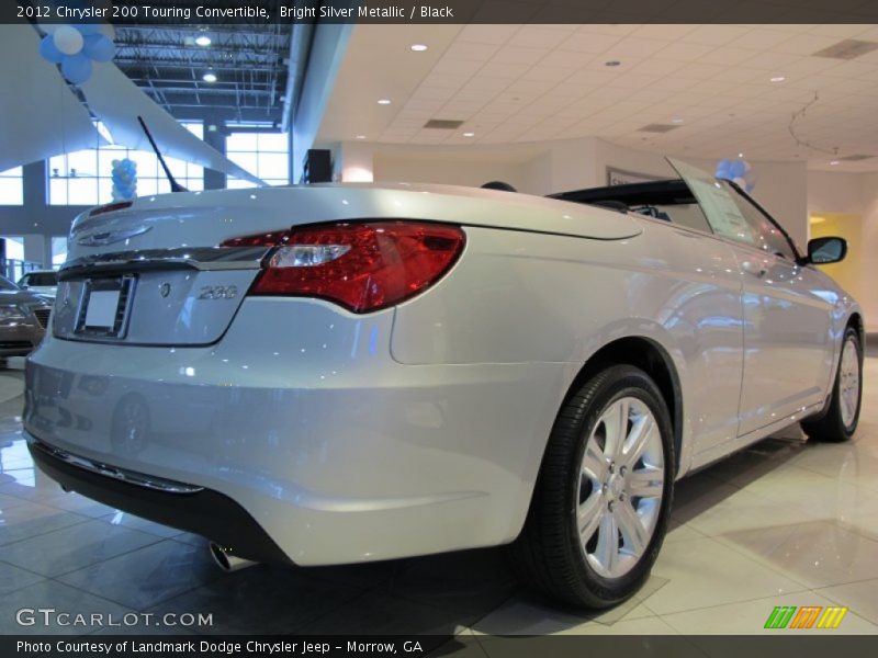 Bright Silver Metallic / Black 2012 Chrysler 200 Touring Convertible