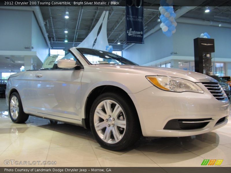 Bright Silver Metallic / Black 2012 Chrysler 200 Touring Convertible
