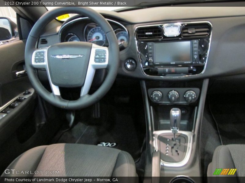 Bright Silver Metallic / Black 2012 Chrysler 200 Touring Convertible