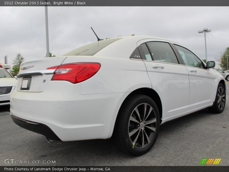 Bright White / Black 2012 Chrysler 200 S Sedan