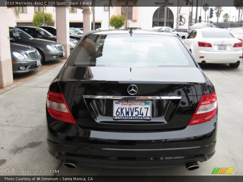 Black / Black 2010 Mercedes-Benz C 300 Sport