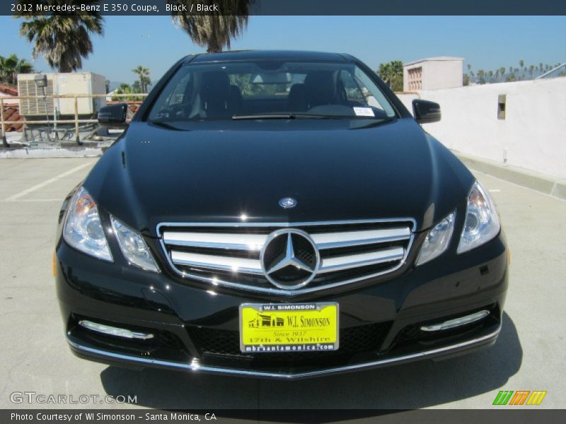 Black / Black 2012 Mercedes-Benz E 350 Coupe
