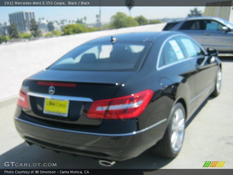 Black / Black 2012 Mercedes-Benz E 350 Coupe
