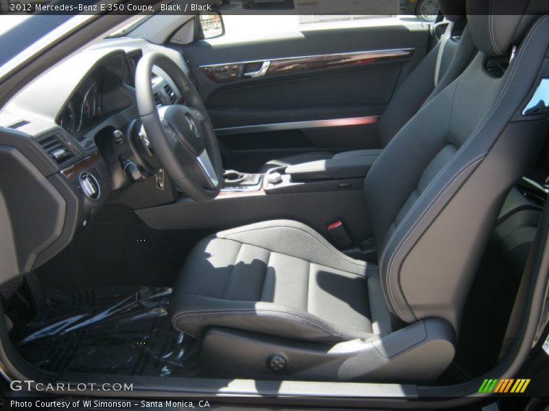 Black / Black 2012 Mercedes-Benz E 350 Coupe