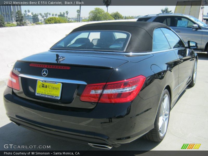 Black / Black 2012 Mercedes-Benz E 550 Cabriolet