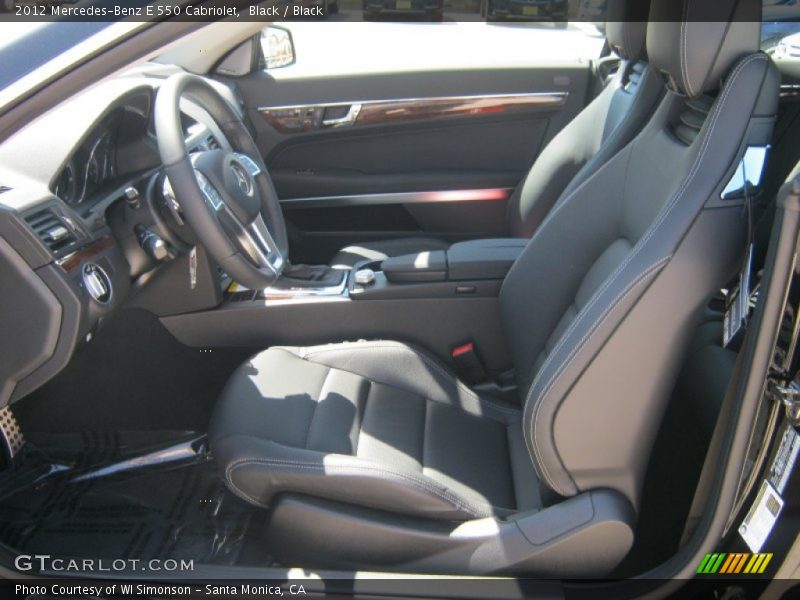 Black / Black 2012 Mercedes-Benz E 550 Cabriolet