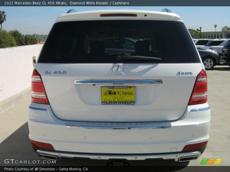Diamond White Metallic / Cashmere 2012 Mercedes-Benz GL 450 4Matic