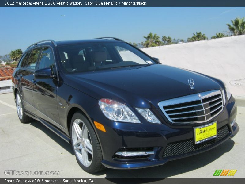 Capri Blue Metallic / Almond/Black 2012 Mercedes-Benz E 350 4Matic Wagon
